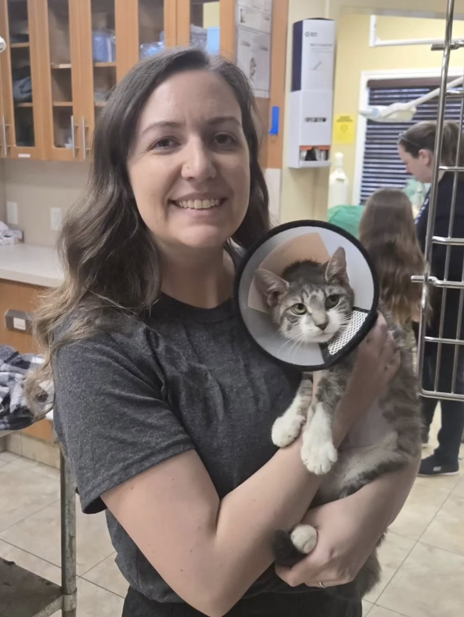 Quinte Regional Pet Hospital team member with a patient
